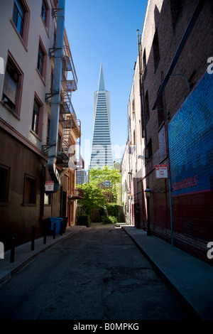 Transamerica Pyramid building San Francisco California USA Stock Photo