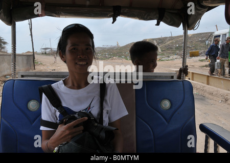 mischevious children in phnom penh cambodia, miss bangkok on location Stock Photo