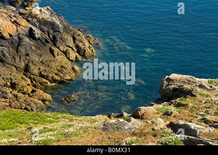 Les 7 Iles, Pink Granite Coast, Brittany, France Stock Photo