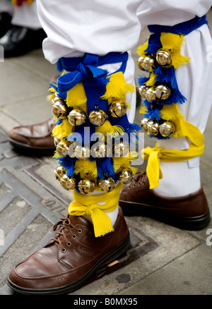 Morris Dancer Bells In London UK Europe Stock Photo