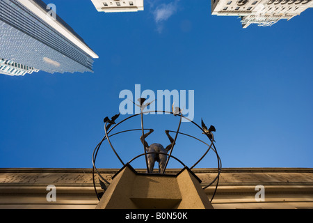 United Nations monument outside Union Station, Toronto, Canada Stock Photo