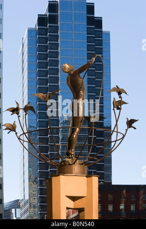 United Nations monument outside Union Station, Toronto, Canada Stock Photo