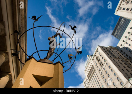 United Nations monument outside Union Station, Toronto, Canada Stock Photo