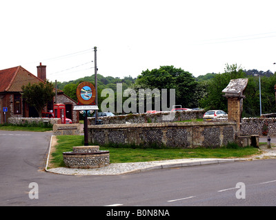 the reservoir at upper sheringham,norfolk,uk. Stock Photo