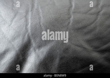 Black leather texture Stock Photo