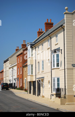 New housing built in traditional styles, Poundbury, Dorchester, Dorset, England, United Kingdom Stock Photo