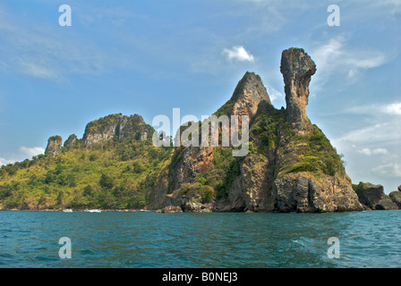 Limestone Karst Chicken Island Ao Nang Krabi Province Thailand Stock Photo