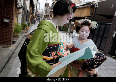 maiko geisha Kyoto Japan May 18th 2008 Stock Photo