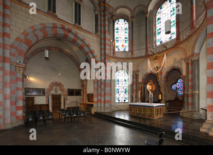 Brauweiler bei Pulheim, Abteikirche St. Nikolaus, 'Chor von Süden Stock Photo