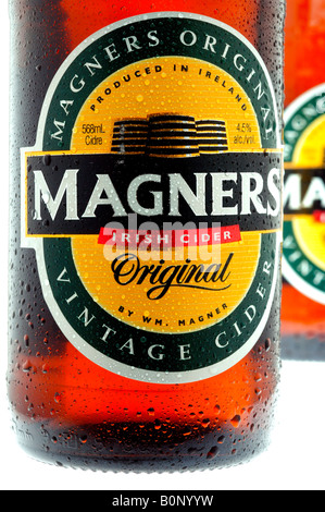 Bottles of Magners Original Cider Stock Photo