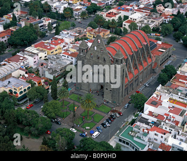 aerial above Church of San Agustin Polanco Mexico City Stock Photo