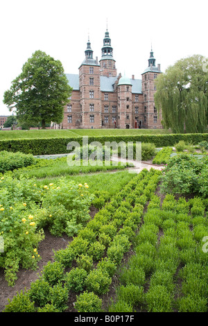 Rosenborg Slot and the gardens of Kongens Have Stock Photo