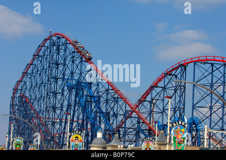 The Pepsi Max Big One at the Pleasure Beach Blackpool in Lancashire Stock Photo