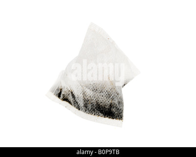 Branded PG Tips Tea Bags Isolated Against A White Background With A Clipping Path And No People Stock Photo