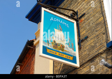 Sole Bay Inn Pub Sign - Southwold Suffolk Stock Photo