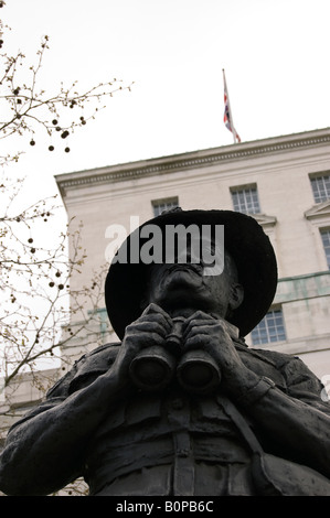 Looking up at Field Marshal William Joseph Slim Stock Photo