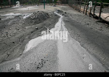 Mud volcano site at baratang island, andaman,india Stock Photo