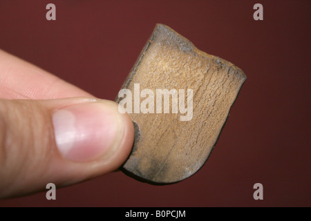 A lump of Moroccan hashish or cannabis resin. Amsterdam, The Netherlands. Stock Photo
