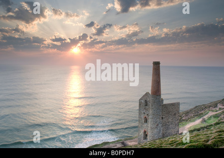 Towanroath Engine house near 'St Agnes 'in Cornwall 'Great Britain' Stock Photo