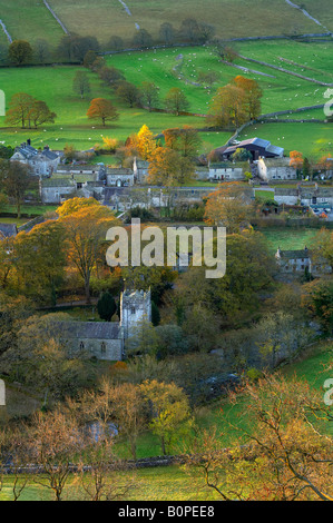 autumn colours at Arncliffe, Littondale, Yorkshire Dales National Park, England, UK