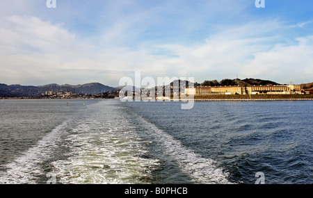 View of San Quentin State Prison located in Marin County California USA. Stock Photo