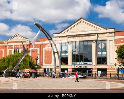 Lincoln, UK - The Empowerment Sculpture and Waterside shopping centre exterior Stock Photo