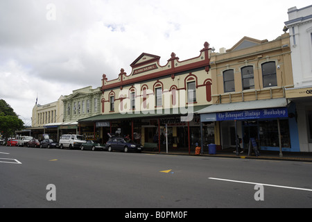 Shops and restaurants in Devonport, New Zealand Stock Photo