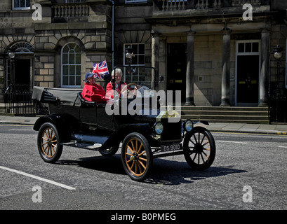 Model T Ford vintage vehicle taking part in Centenary Rally, Edinburgh, Scotland, UK, Europe Stock Photo