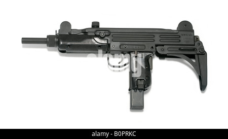 UZI 9x19 automatic handgun hand gun pistol Stock Photo