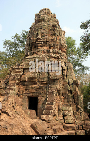 West gate of Ta Prohm near Angkor Wat Stock Photo