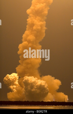 Launch of the Space Shuttle Endeavour at John F Kennedy Space Center in Cape Canaveral Florida Stock Photo