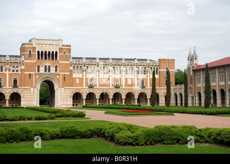 Lovett Hall on the campus of William Marsh Rice University in Houston Texas Stock Photo