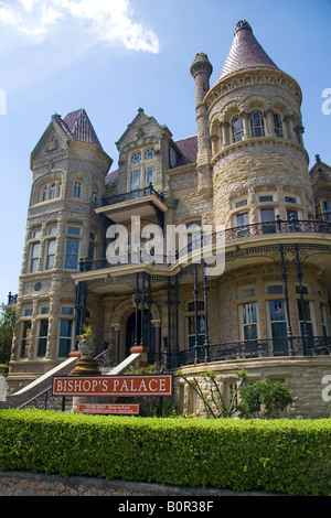 The Bishops Palace also known as Greshams Castle is an ornate Victorian house in Galveston Texas Stock Photo