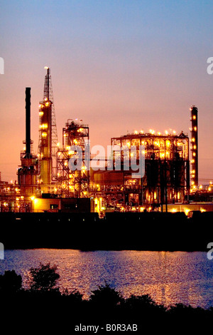 Refinery in Texas City Texas Stock Photo