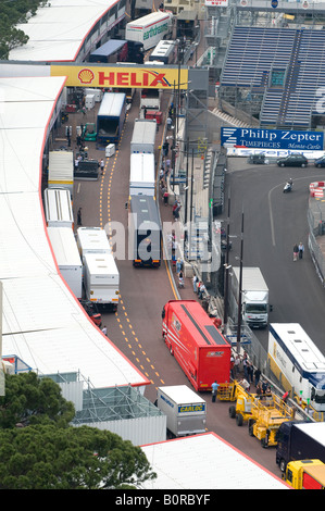 preparation for formula 1 grand prix, monaco, south of france Stock Photo