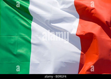 national flag of Italy waving in the wind Stock Photo