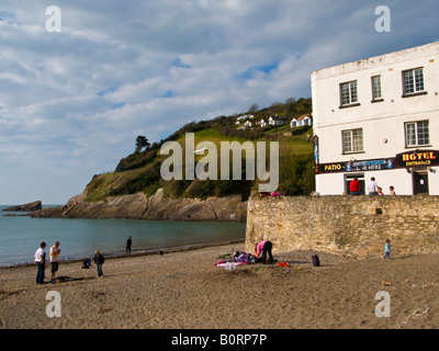 The beach at Combe Martin North Devon UK Stock Photo