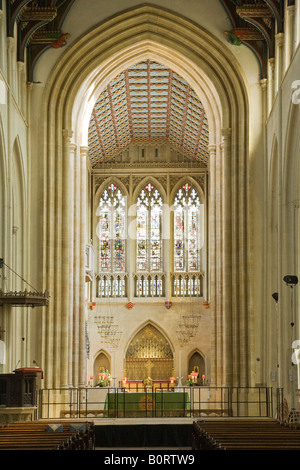 interior of St James / St Edmundsbury Cathedral in Bury St Edmunds, Suffolk, UK Stock Photo