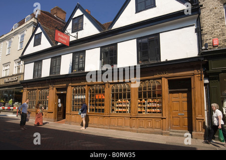 Abbegate Street in Bury St Edmunds, Suffolk, UK Stock Photo
