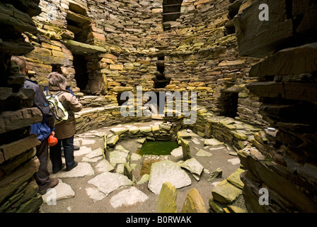 Mousa Broch on the Isle of Mousa, Shetland Islands, Scotland, UK Stock Photo