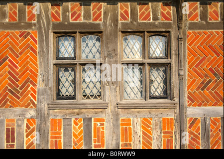 Window of an Elizabethan Moot house town hall - Aldeburgh Suffolk Englandland Stock Photo