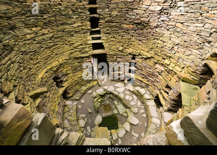 Mousa Broch on the Isle of Mousa, Shetland Islands, Scotland, UK Stock Photo