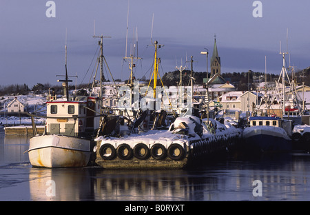 Fishing harbor. Grebbestad, Bohuslan, Sweden.