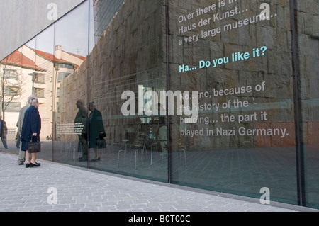 Facade of the new Judisches Jewish Museum in Munich, Bavaria Germany Stock Photo