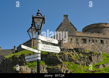 Edinburgh Castle Grounds Stock Photo