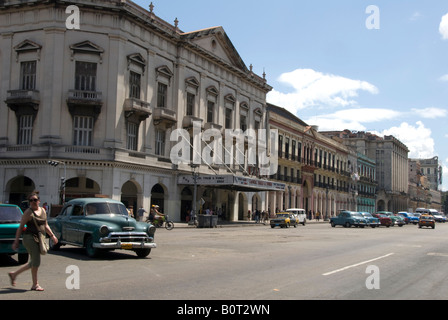 Cuba, old cars Stock Photo