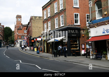 Hampstead High Street in Hampstead, London Stock Photo