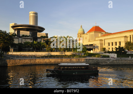 Parliament House by Singapore River Stock Photo