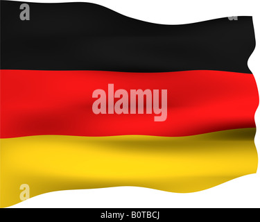 3d flag of Germany Stock Photo