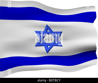 Israel with flag Stock Photo - Alamy
